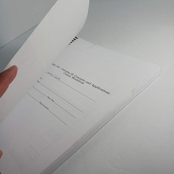 Math 175 Calculus II Workbook First Edition Boise State University - Picture 3 of 3